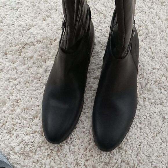 Naturalizer Sahara black classic riding boots w round toe & side zip size 11 NWT - Picture 6 of 9